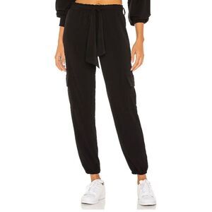 Lanston Philosophy Black Paperbag‎ Waist Jogger Pants